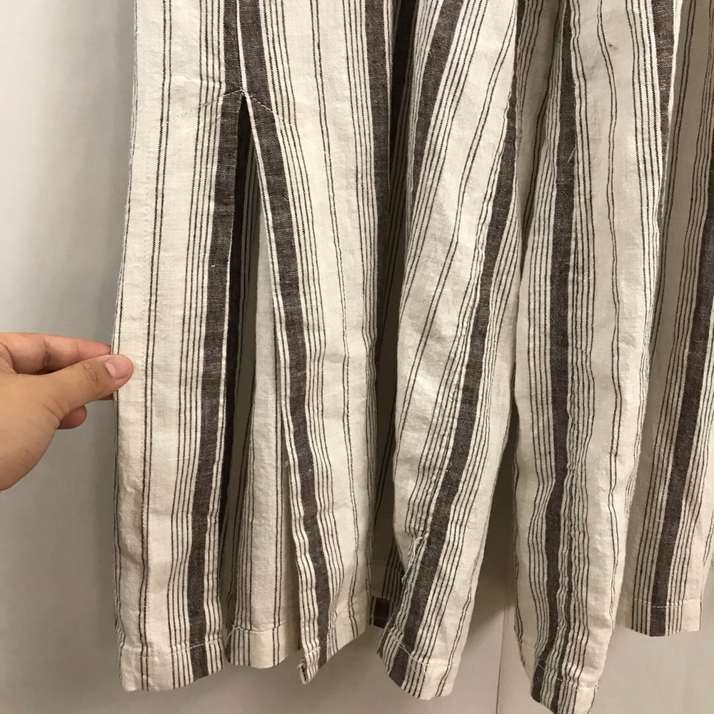 NEW Anthro Chiara corset striped pants - Picture 3 of 5